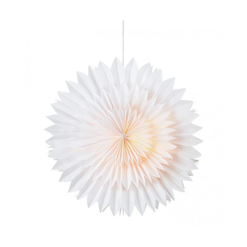 Markslöjd 705840 - Vianočná dekorácia SOLINA 1xE14/25W/230V pr. 58 cm biela
