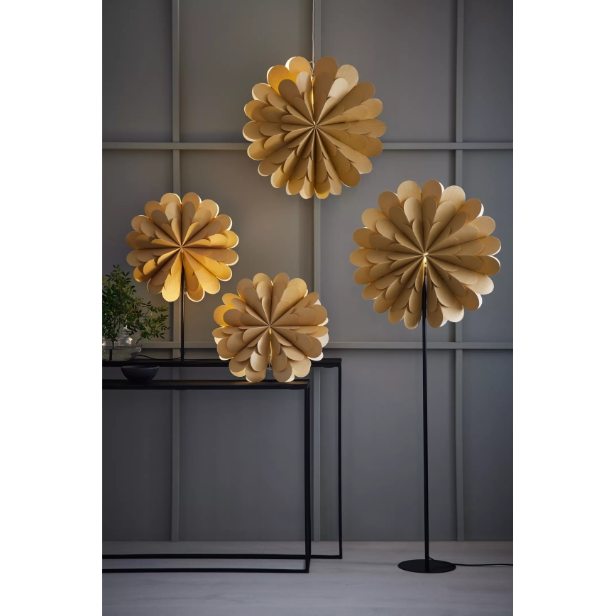 Markslöjd 705950 - Vianočná dekorácia MARAVILLA 1xE14/25W/230V 68 cm zlatá/čierna