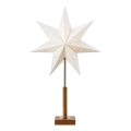 Markslöjd 706041 - Vianočná dekorácia SOLVALLA 1xE14/25W/230V 35 cm biela/dub