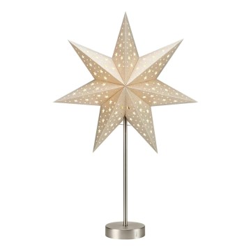 Markslöjd 706053 - LED Vianočná dekorácia MATHILDA LED/0,2W/3xAA 68 cm béžová/matný chróm