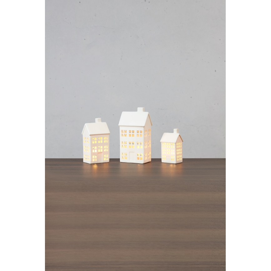 Markslöjd 706349 - SADA 3x stmievateľných nabíjateľných vianočných dekorácií ETON LED/0,1W/3,7V 150 mAh + diaľkové ovládanie