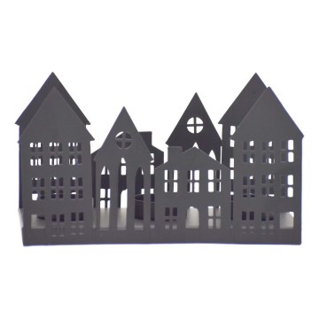 Markslöjd 706364 - LED Vianočný svietnik YORK 3xLED/0,1W/1xCR2032 čierna