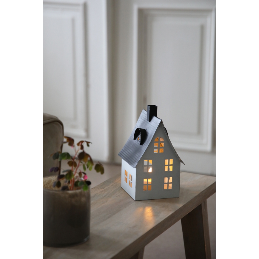 Markslöjd 706366 - LED Vianočná dekorácia LUTON LED/0,1W/1xCR2032 biela/čierna