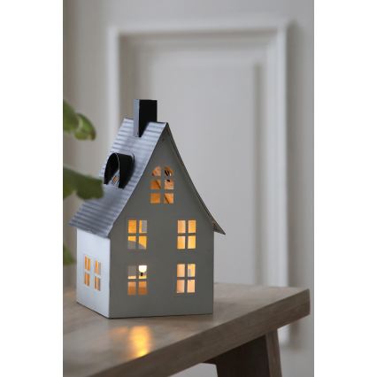 Markslöjd 706366 - LED Vianočná dekorácia LUTON LED/0,1W/1xCR2032 biela/čierna