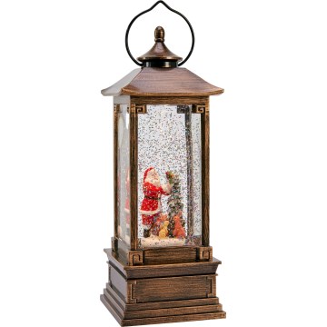 Markslöjd 706445 - LED Vianočná dekorácia NOEL LED/0,5W/3xAA lucerna bronz