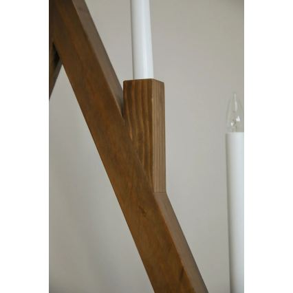 Markslöjd 706471 - Vianočný svietnik BJURFORS 5xE10/3W/230V borovica/hnedá