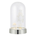 Markslöjd 706526 - LED Vianočná dekorácia ISLA LED/0,12W/3xAA lesklý chróm/luskáčik
