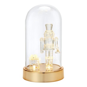 Markslöjd 706527 - LED Vianočná dekorácia ISLA LED/0,12W/3xAA mosadz/luskáčik