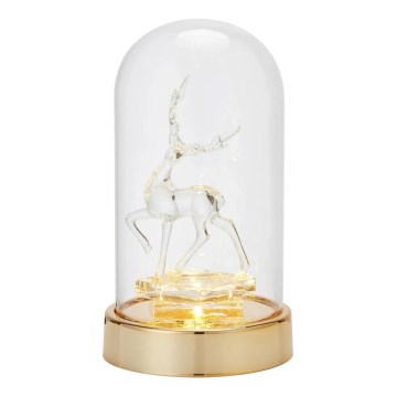 Markslöjd 706529 - LED Vianočná dekorácia ISLA LED/0,06W/3xAA mosadz/sob