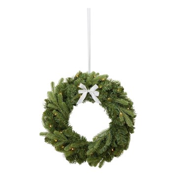 Markslöjd 706541 - LED vonkajší vianočný veniec VINTRA LED/3W/3xAA pr. 60 cm IP44 teplá biela