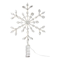 Markslöjd 706555 - LED Vianočná hviezda na stromček GLINA LED/2,16W/2xAA strieborná