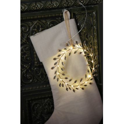 Markslöjd 706558 - LED Vianočná dekorácia ARIA LED/3,12W/2xAA zlatá