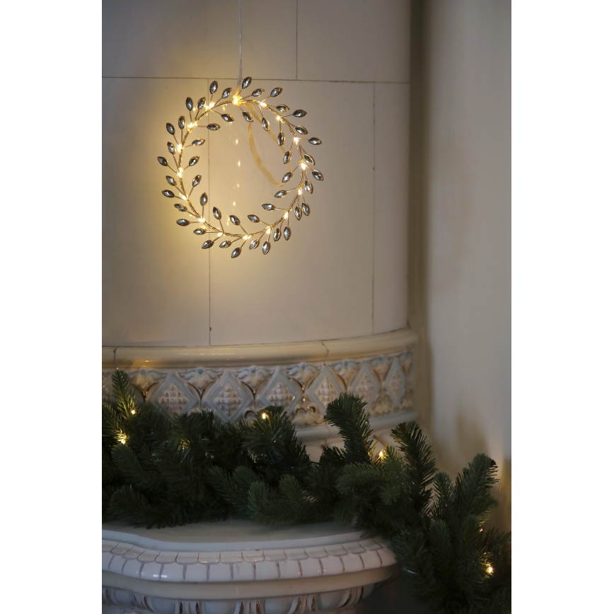 Markslöjd 706558 - LED Vianočná dekorácia ARIA LED/3,12W/2xAA zlatá