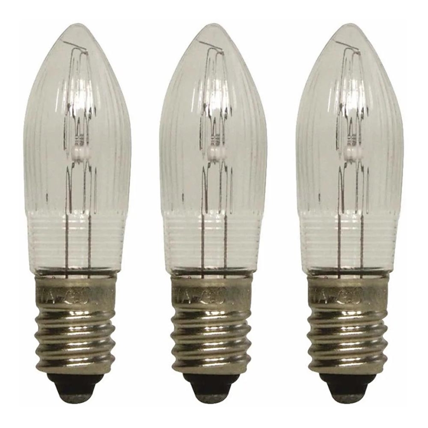 Markslöjd 8264 - SADA 3x Priemyselná vianočná žiarovka TOPPLAMPA E10/3W/55V
