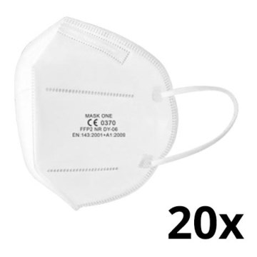 Mask One respirátor detská veľkosť FFP2 NR - CE 0370 biely 20ks