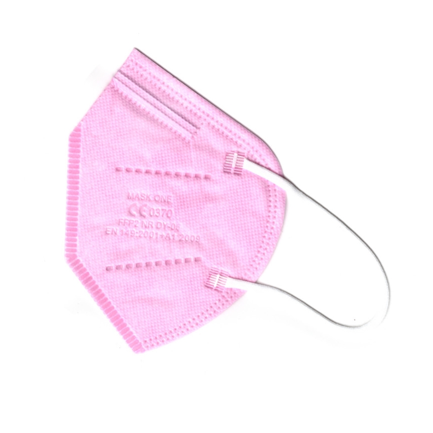Mask One respirátor detská veľkosť FFP2 NR - CE 0370 ružová 1ks