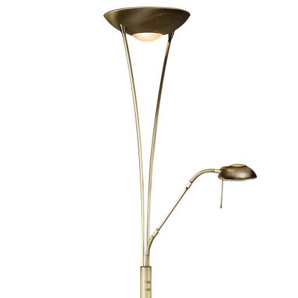 Philips Massive 42070/06/10 - Stmívací stojací lampa MAMO 1xR7S118/300W + 1xG9/40W antická bronzová