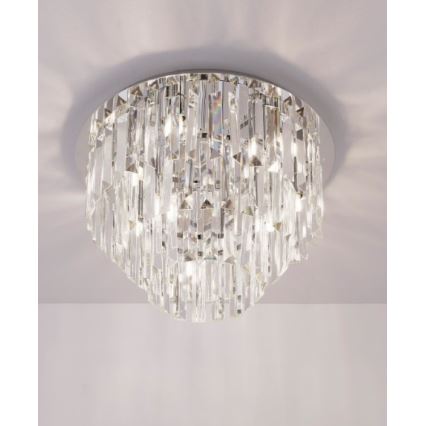 MAXLIGHT C0136 - Stropné svietidlo MONACO 9xG9/40W/230V pr. 42 cm lesklý chróm