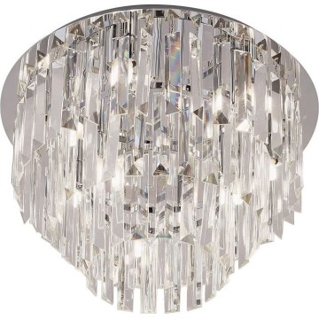 MAXLIGHT C0136 - Stropné svietidlo MONACO 9xG9/40W/230V pr. 42 cm lesklý chróm