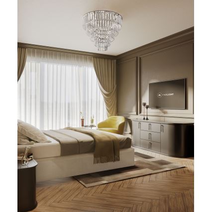 MAXLIGHT C0137 - Stropné svietidlo MONACO 15xG9/40W/230V pr. 60 cm lesklý chróm