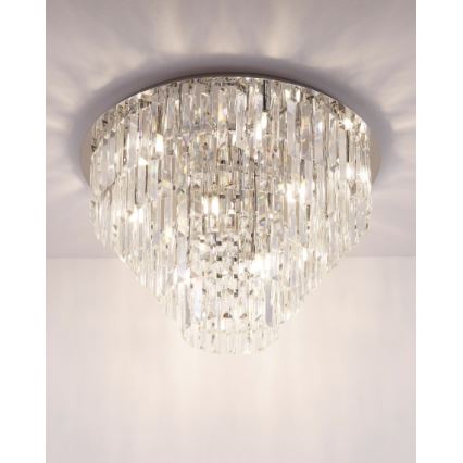 MAXLIGHT C0137 - Stropné svietidlo MONACO 15xG9/40W/230V pr. 60 cm lesklý chróm