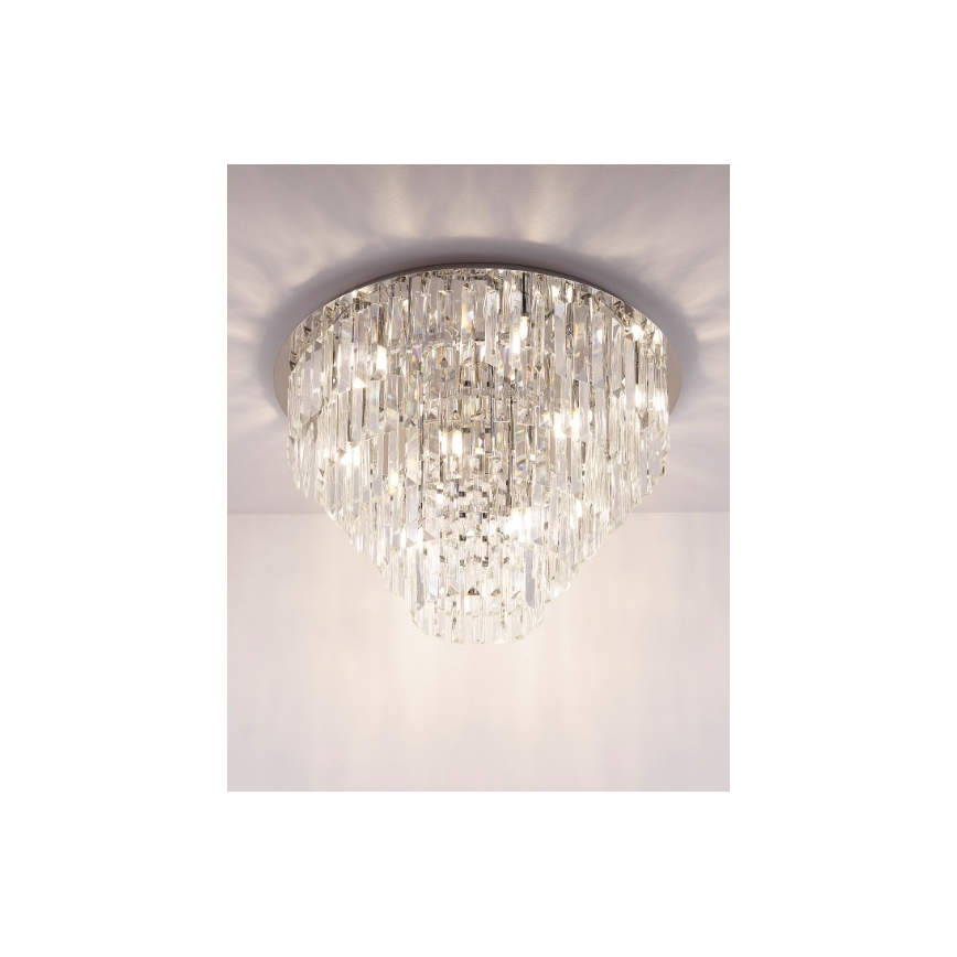 MAXLIGHT C0137 - Stropné svietidlo MONACO 15xG9/40W/230V pr. 60 cm lesklý chróm