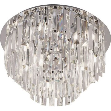 MAXLIGHT C0137 - Stropné svietidlo MONACO 15xG9/40W/230V pr. 60 cm lesklý chróm