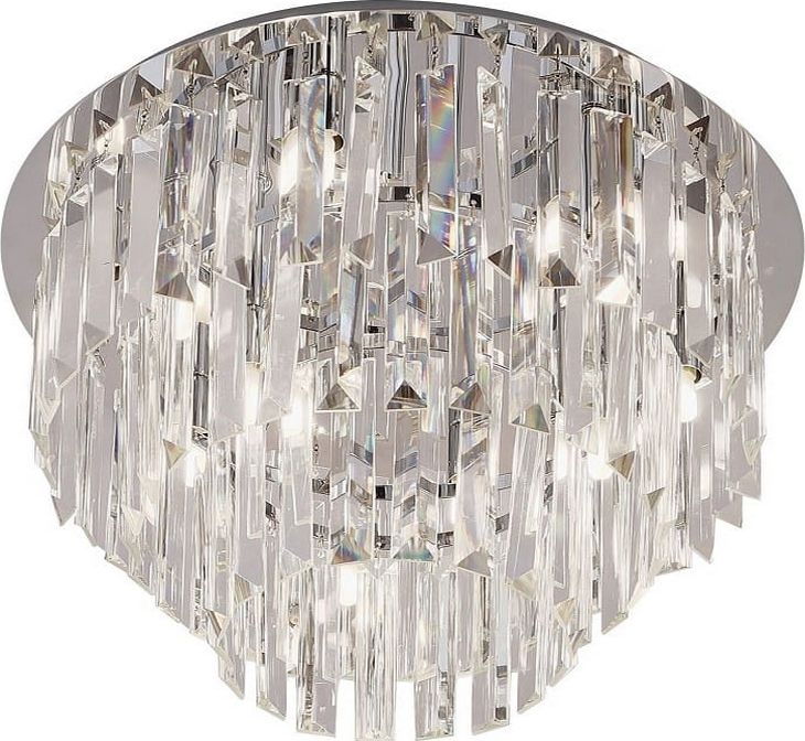 MAXLIGHT C0137 - Stropné svietidlo MONACO 15xG9/40W/230V pr. 60 cm lesklý chróm
