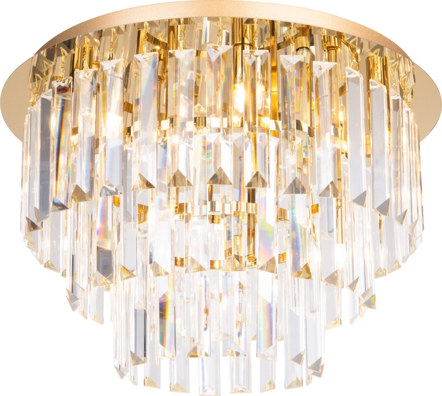 MAXLIGHT C0205 - Stropné svietidlo MONACO 9xG9/40W/230V pr. 42 cm zlatá