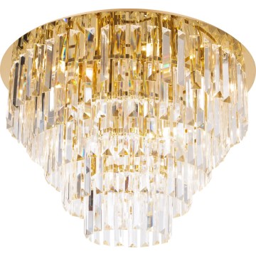 MAXLIGHT C0206 - Stropné svietidlo MONACO 15xG9/40W/230V pr. 60 cm zlatá