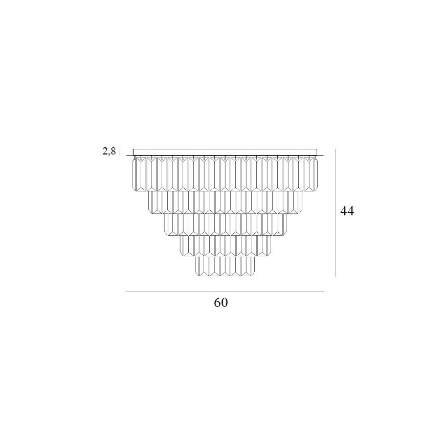 MAXLIGHT C0206 - Stropné svietidlo MONACO 15xG9/40W/230V pr. 60 cm zlatá