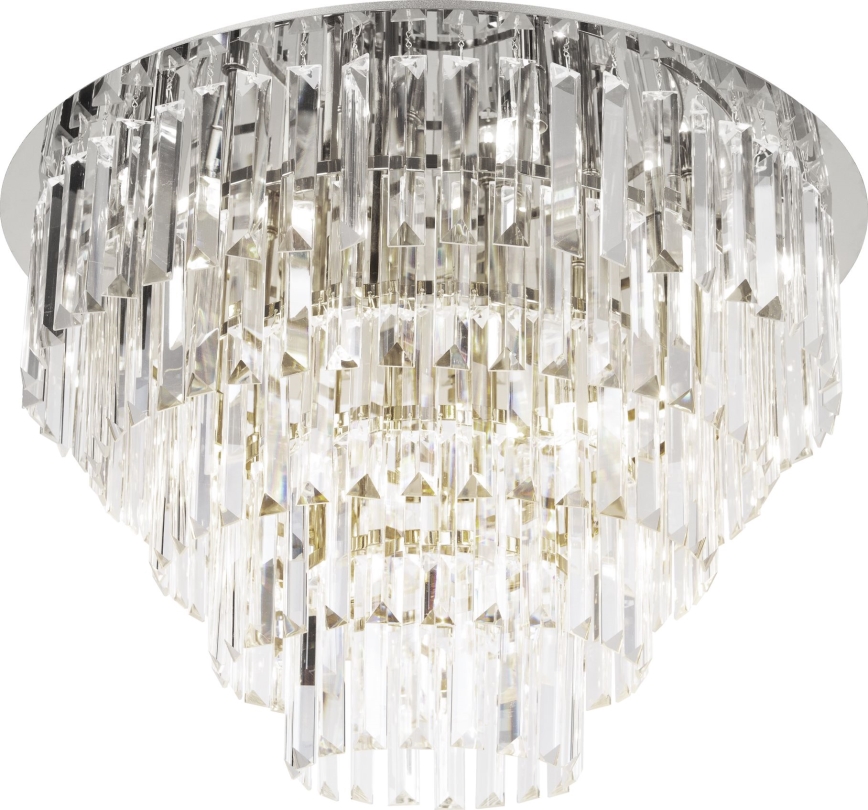 MAXLIGHT C0225 - Stropné svietidlo MONACO 16xG9/40W/230V pr. 80 cm lesklý chróm