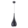 MAXLIGHT P0233 - Luster na lanku DROP 1xE27/40W/230V pr. 20 cm čierna