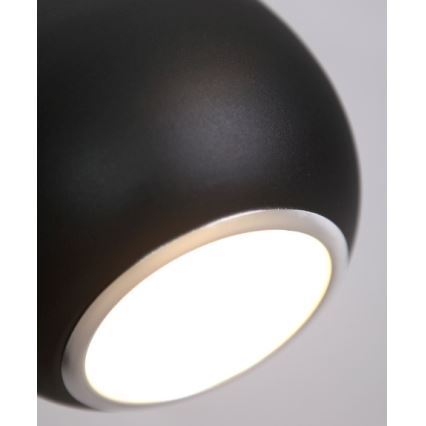 MAXLIGHT P0233 - Luster na lanku DROP 1xE27/40W/230V pr. 20 cm čierna