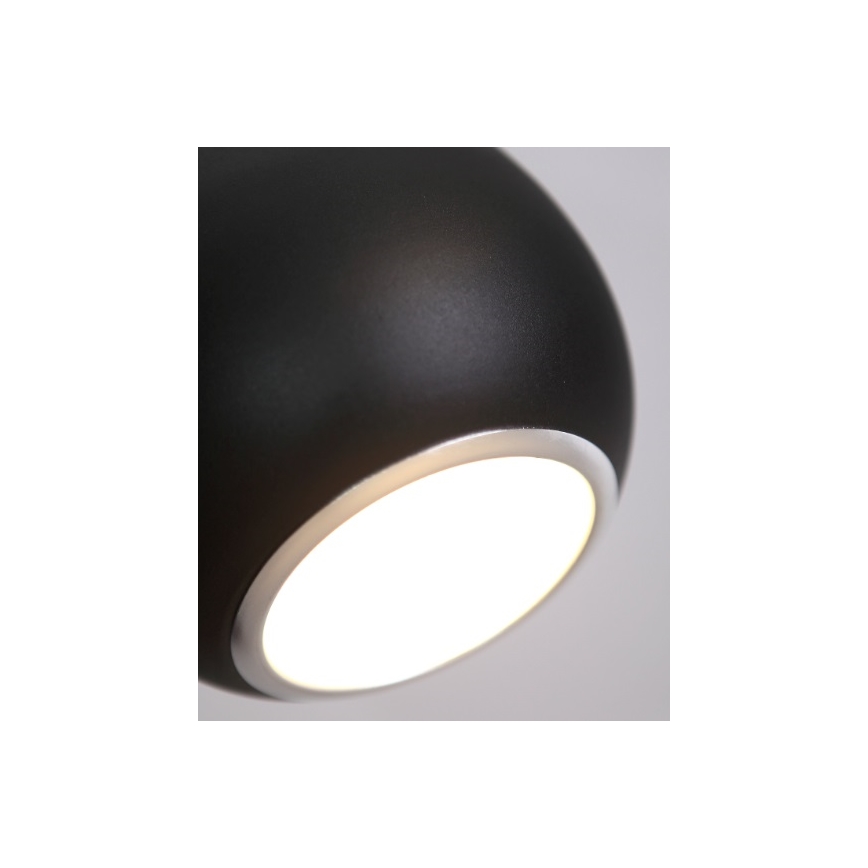 MAXLIGHT P0233 - Luster na lanku DROP 1xE27/40W/230V pr. 20 cm čierna