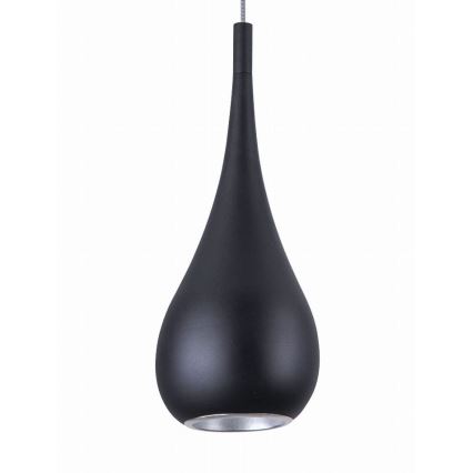 MAXLIGHT P0233 - Luster na lanku DROP 1xE27/40W/230V pr. 20 cm čierna