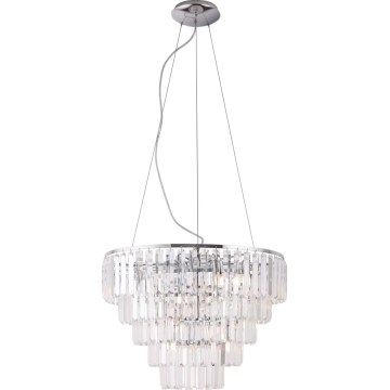 MAXLIGHT P0260 - Luster na lanku MONACO 15xG9/40W/230V pr. 60 cm lesklý chróm
