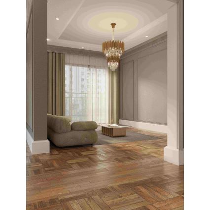 MAXLIGHT P0283 - Luster na reťazi VOGUE 16xE14/40W/230V pr. 60 cm zlatá