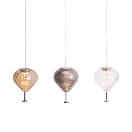MAXLIGHT P0527 - LED Luster na lanku PALLONCINI 2xLED/3W/230V pr. 12 cm číra