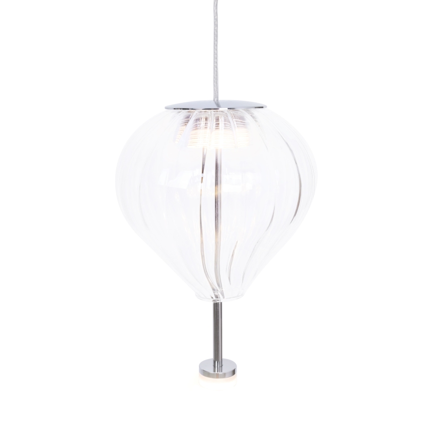 MAXLIGHT P0527 - LED Luster na lanku PALLONCINI 2xLED/3W/230V pr. 12 cm číra