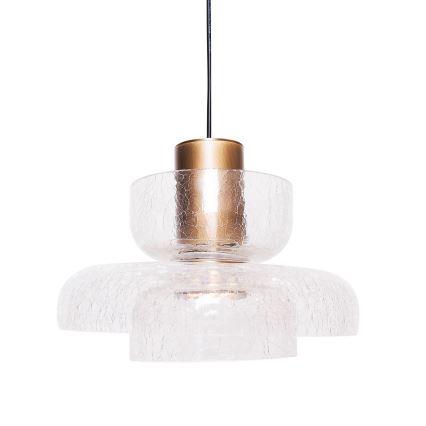 MAXLIGHT P0532 - LED Luster na lanku SIGNATURE LED/8W/230V pr. 22 cm mosadz/číra