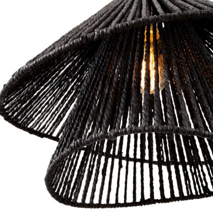 MAXLIGHT P0580 - Luster na lanku AMALFI 1xE27/15W/230V pr. 45 cm čierna