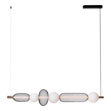 MAXLIGHT P0593 - LED Luster na lanku BORA LED/29W/230V biela/čierna