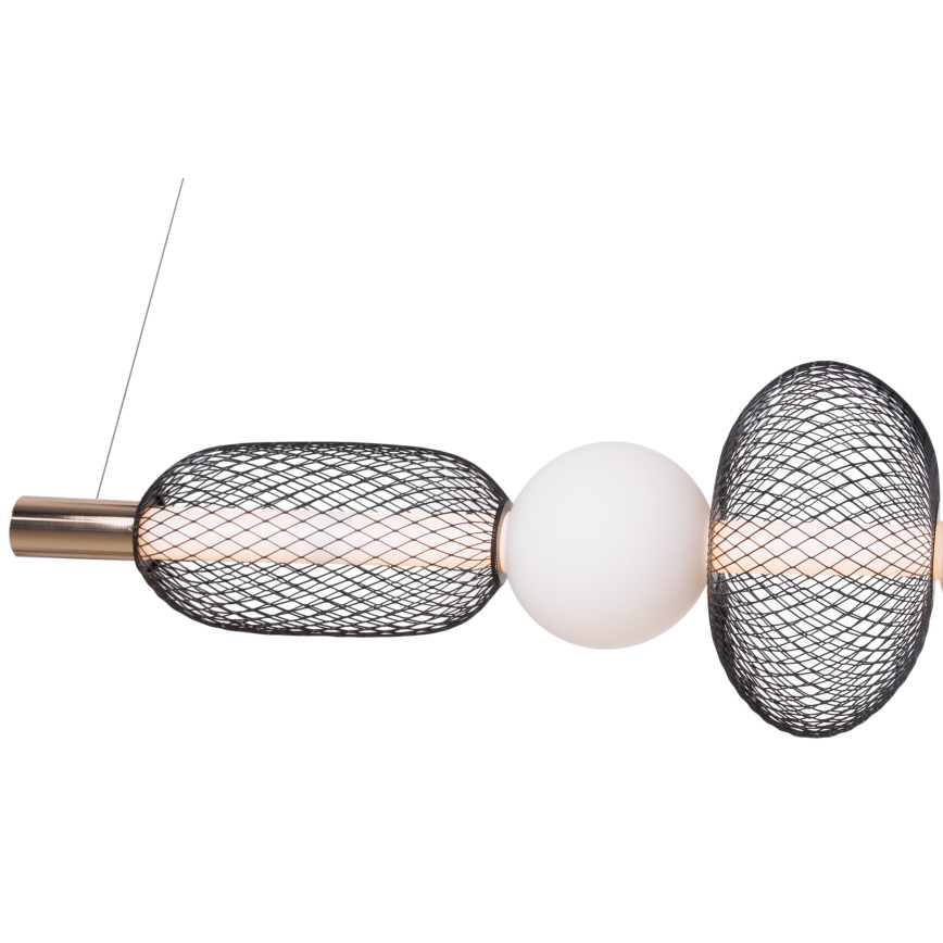 MAXLIGHT P0593 - LED Luster na lanku BORA LED/29W/230V biela/čierna