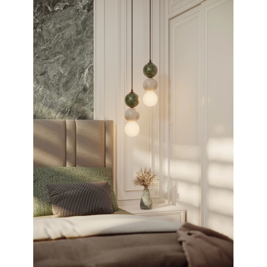 MAXLIGHT P0665 - Závesné svietidlo na lanku ALICE 1xG9/7W/230V priemer 10 cm čierna