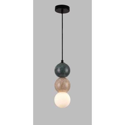 MAXLIGHT P0665 - Závesné svietidlo na lanku ALICE 1xG9/7W/230V priemer 10 cm čierna