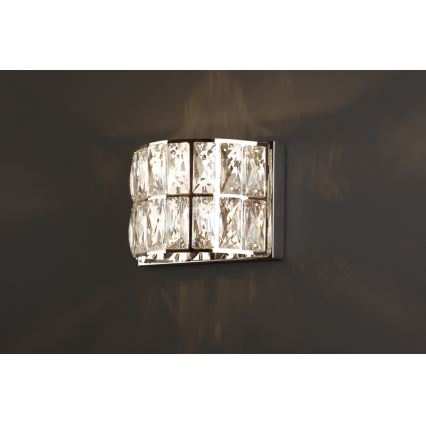 MAXLIGHT W0204 - Nástenné svietidlo DIAMANTE 1xG9/42W/230V lesklý chróm