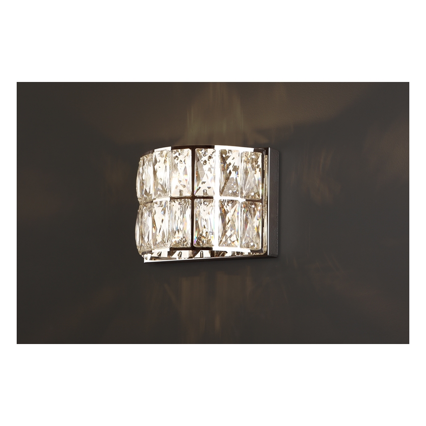 MAXLIGHT W0204 - Nástenné svietidlo DIAMANTE 1xG9/42W/230V lesklý chróm