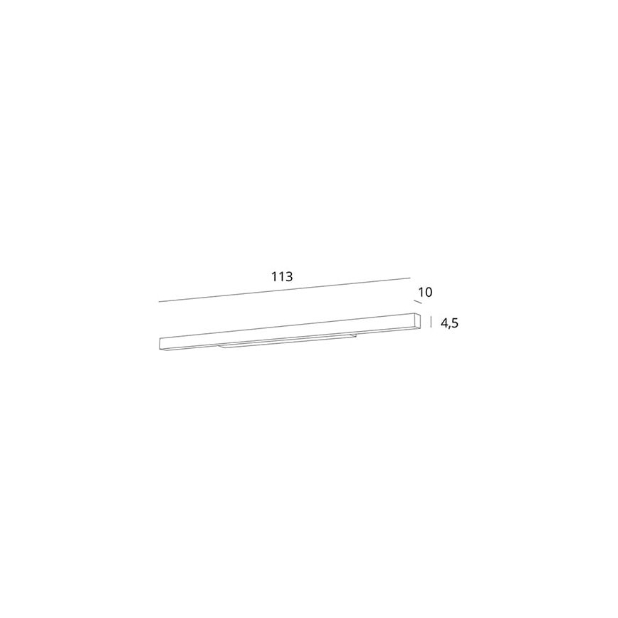 MAXLIGHT W0265 - LED Stmievateľné kúpeľňové osvetlenie zrkadla LINEAR LED/36W/230V 113,5 cm IP44 biela
