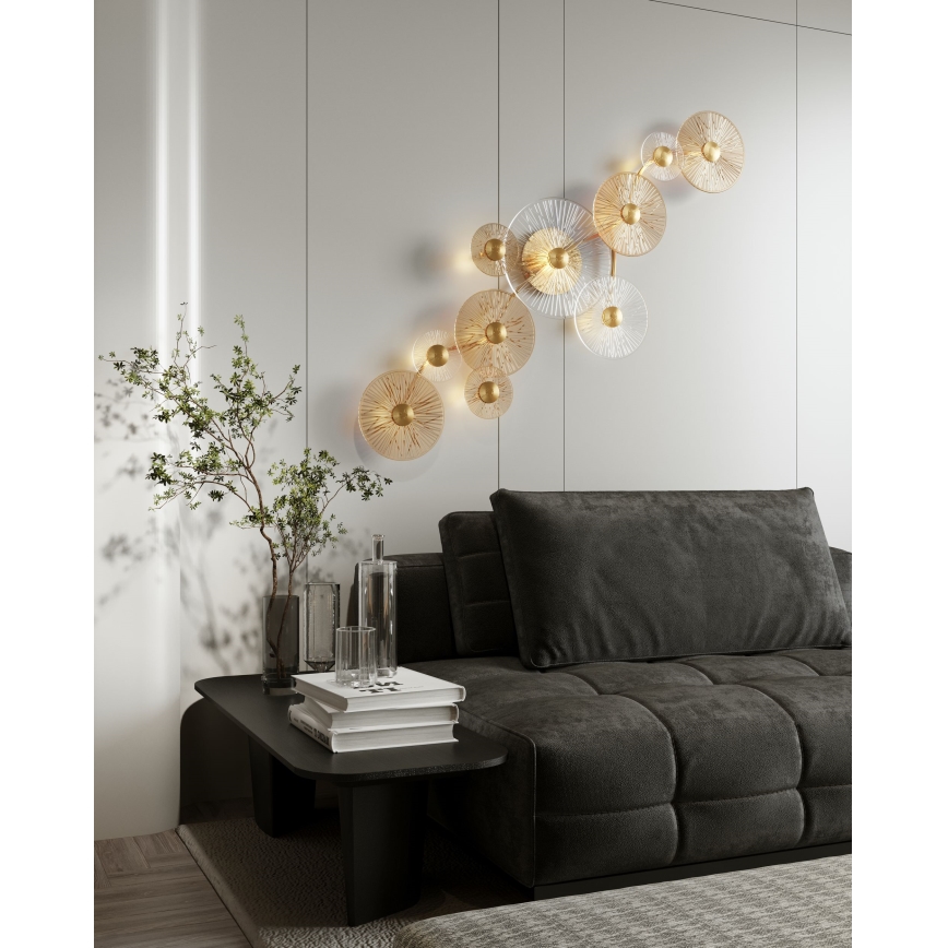 MAXLIGHT W0354 - LED Nástenné svietidlo ALLURE 10xLED/4,3W/230V zlatá